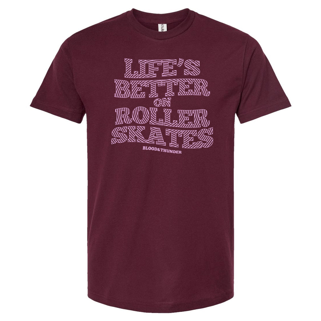 Life's Better on Roller Skates Spiral Unisex T-Shirt – Blood