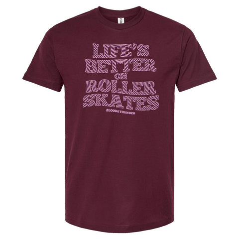 Life's Better on Roller Skates Spiral Unisex T-Shirt
