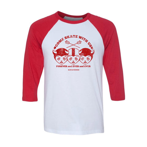 Come Skate with Us Baseball Shirt