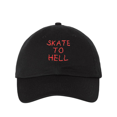 Skate to Hell Dad Hat Black