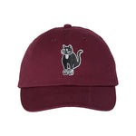 Froggy the Cat Dad Hat Maroon