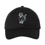 Froggy the Cat Dad Hat Black