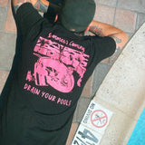 CIB Crew Drain Your Pools Unisex Black T-Shirt