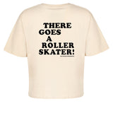 Here Comes a Roller Skater Oversize Cropped T-Shirt (Wholesale)