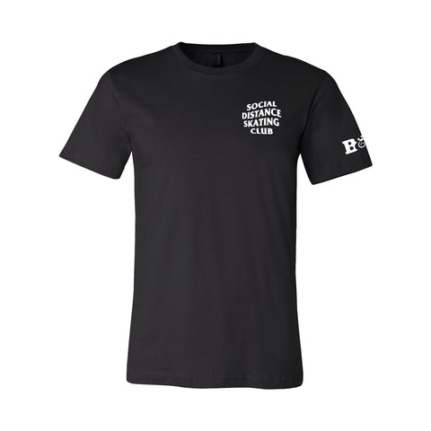 Social Distance Skating Club Black T-Shirt