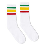 SOCCO Striped Crew Socks RASTA