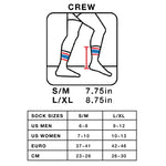 SOCCO Striped Crew Socks RASTA