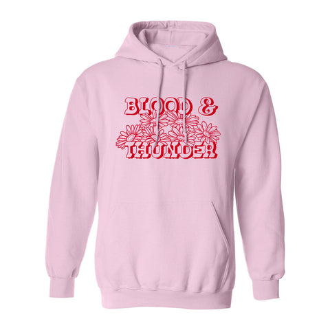 Blood & Thunder Daisy Pullover Hoodie Pink (Wholesale)