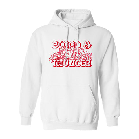 Blood & Thunder Daisy Pullover Hoodie White (Wholesale)