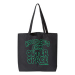 Blood & Thunder Roller Derby Roller Skating Roller Girls from Outer Space B-Movie Horror Font Tote Bag Grocery Purse Shopping Re-useable Skatewear Streetwear
