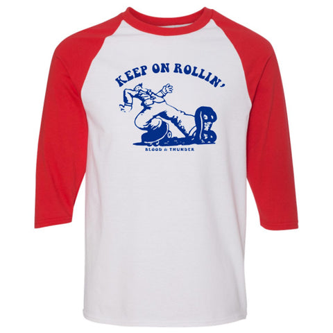 Keep On Rollin' Baseball Shirt (Wholesale)
