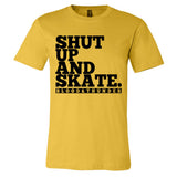 Shut Up and Skate Mustard Yellow T-Shirt
