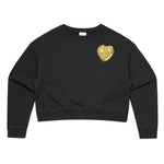 CIB Crew Flip You Women's Crop Crewneck Sweatshirt (Wholesale)